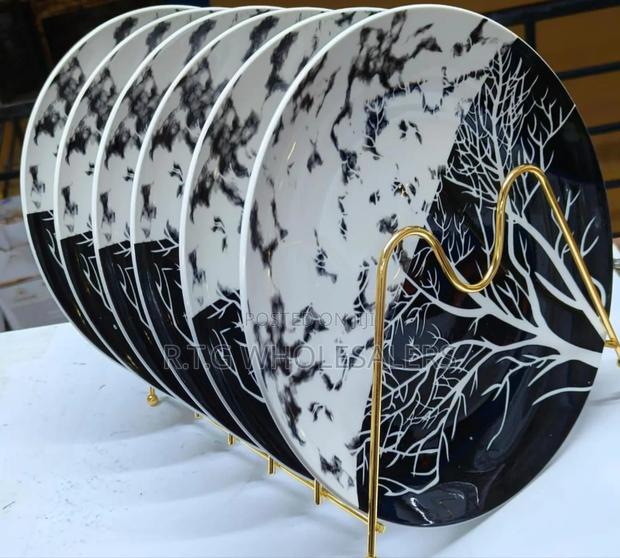 6-Piece Tree Design Plates – High-Quality Durable