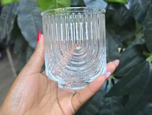 350ml 6pcs Unique Ribbed Glasses - Rb