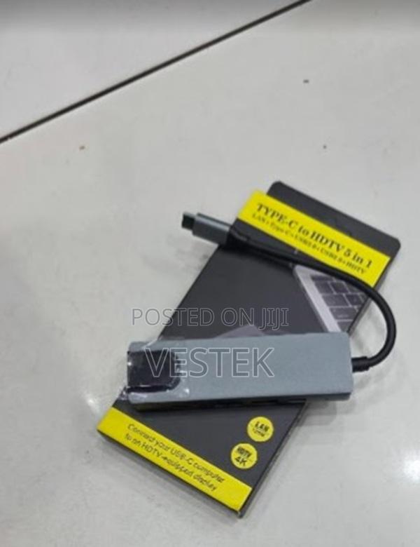 Usb Type-C to 5-in-1 Usb C Adapter With Hdmi Ethernet