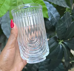 520ml 6pcs Unique Ribbed Glasses - Rb