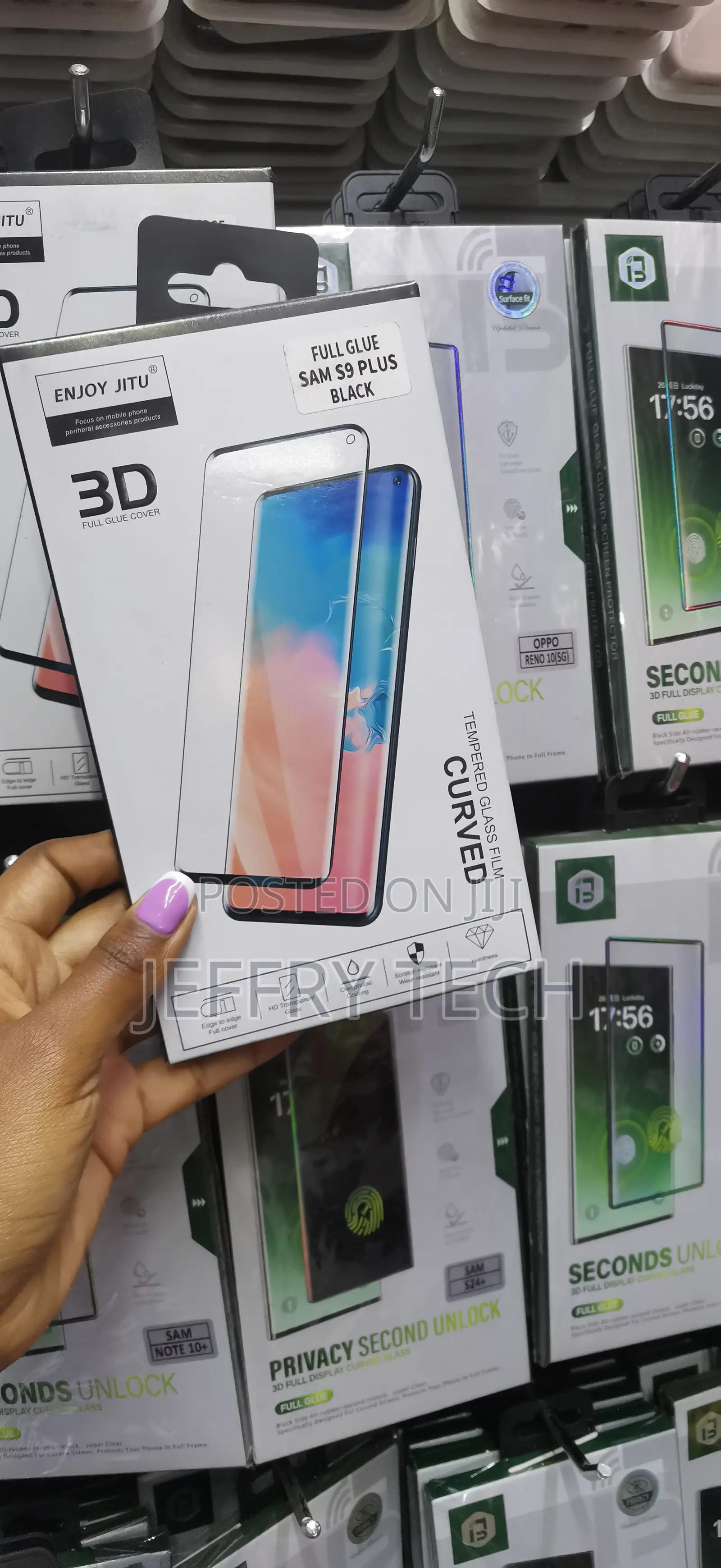 Mfikiv Tempered Glass Screen Protector for Samsung Galaxy S9 Plus