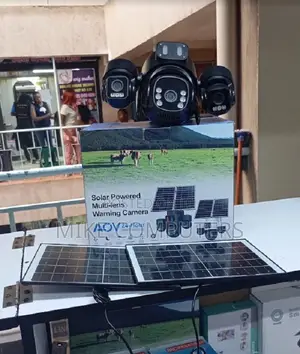 Dual Panel Solar Outdoor Camera 4g Sim Card Triple Lens 360 Degree