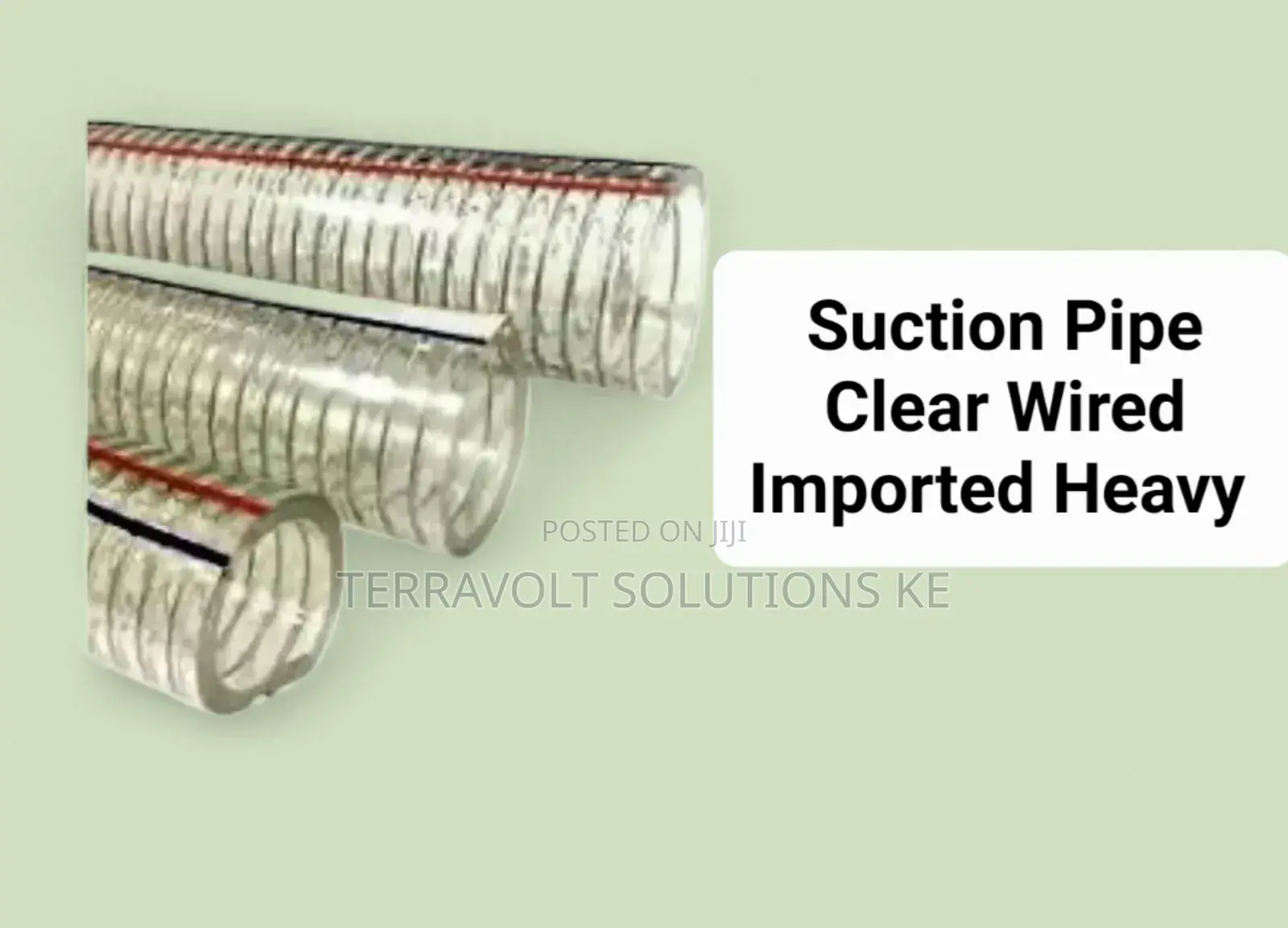 1"X30 Metres Clear Wired Suction Pipe