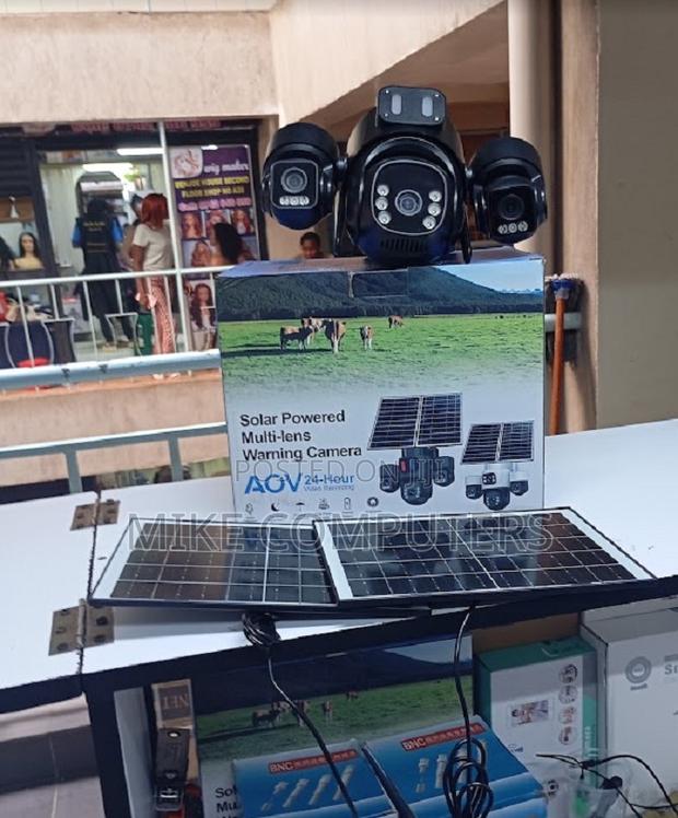 Triple Lens 360 Degree Motion Detection Night Vision Full Color Camera - main view