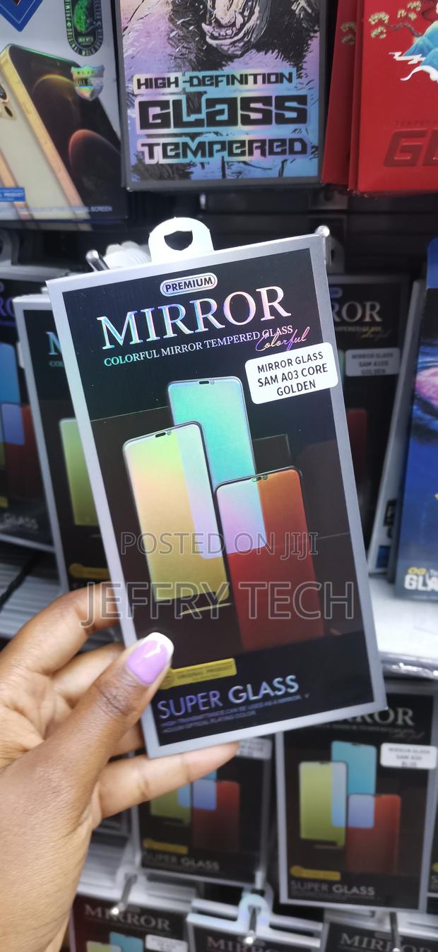Anbzsi Mirror Tempered Glass Screen Protector Samsung Galaxy A03 Core - thumbnail 3