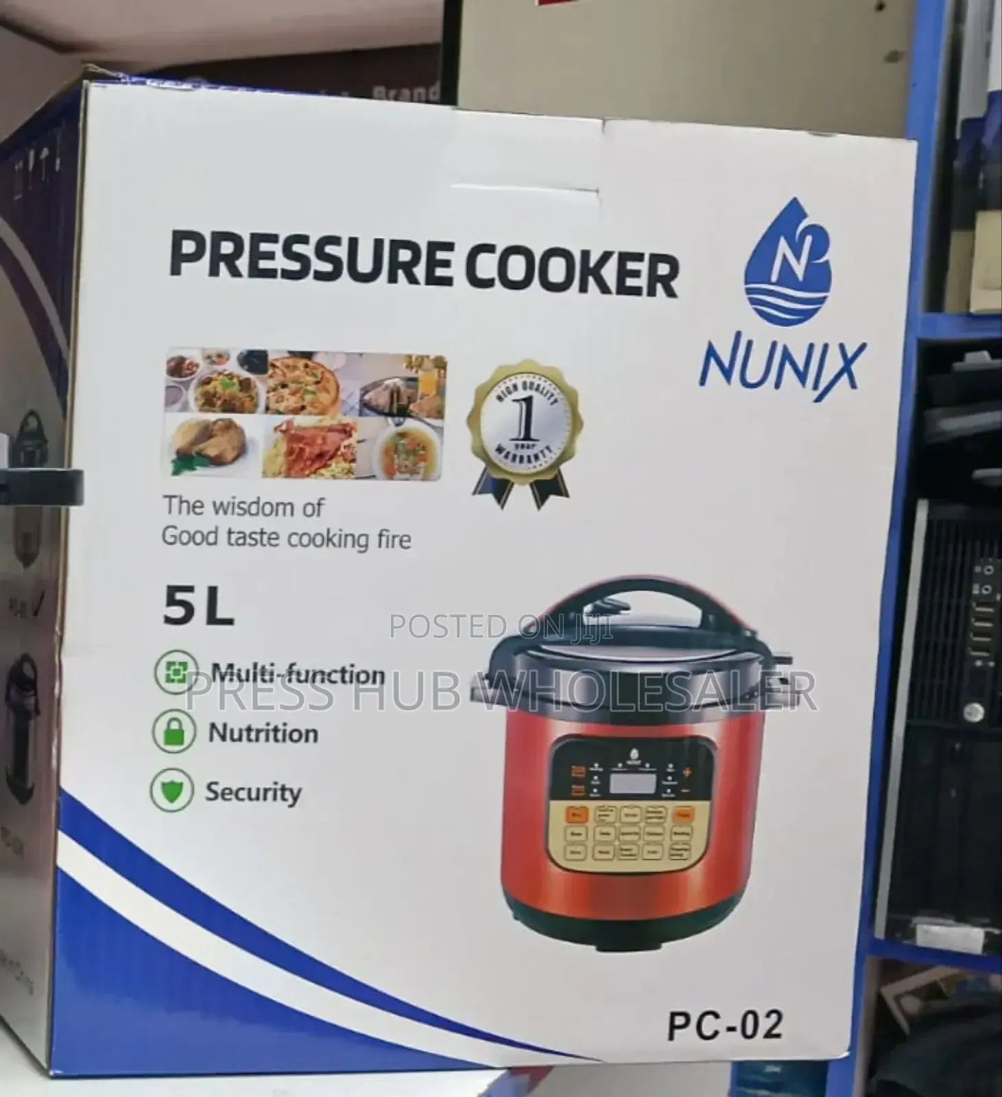 Nunix 5l Multi-Functional Electric Pressure Cooker,* 