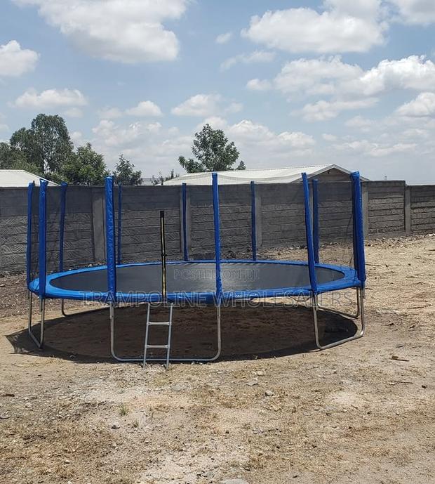 Premium Safety Net Trampoline - main view