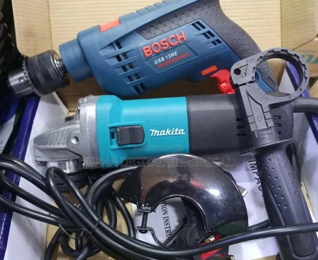 Makita4" Grinder+Bosch 4"Drill Combo - main view