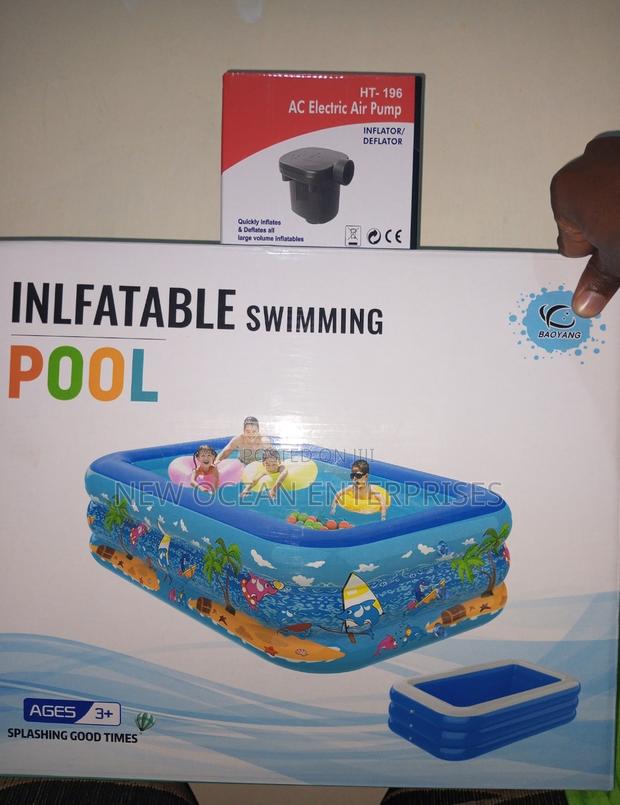 Portable Inflatable Swimming Pool Size 210cm(2.1metres) For Kids And A