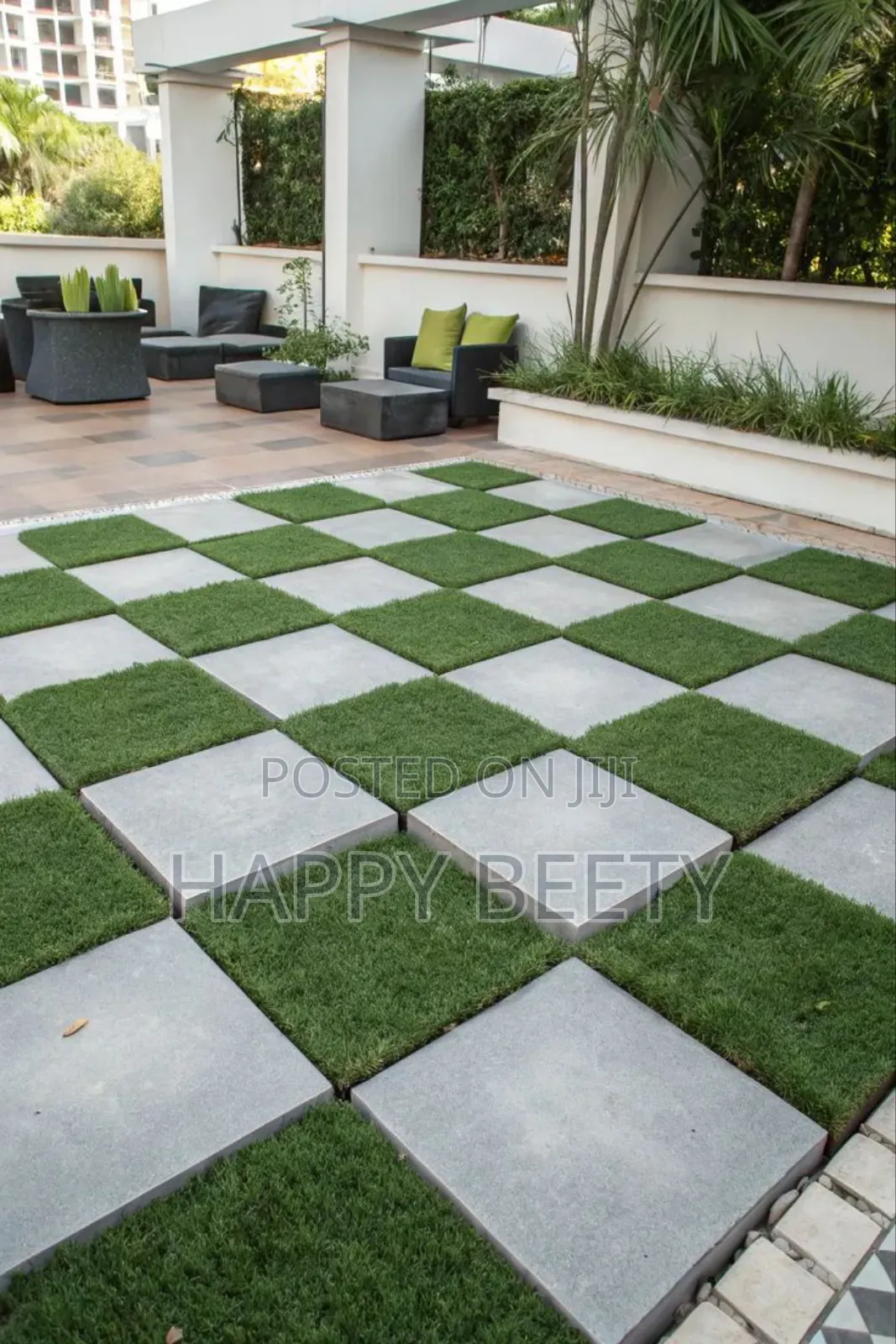 Green Realistic Grass Carpet