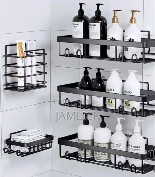 5pcs Shower Caddy Shelf / Bathroom Organizer - Rb
