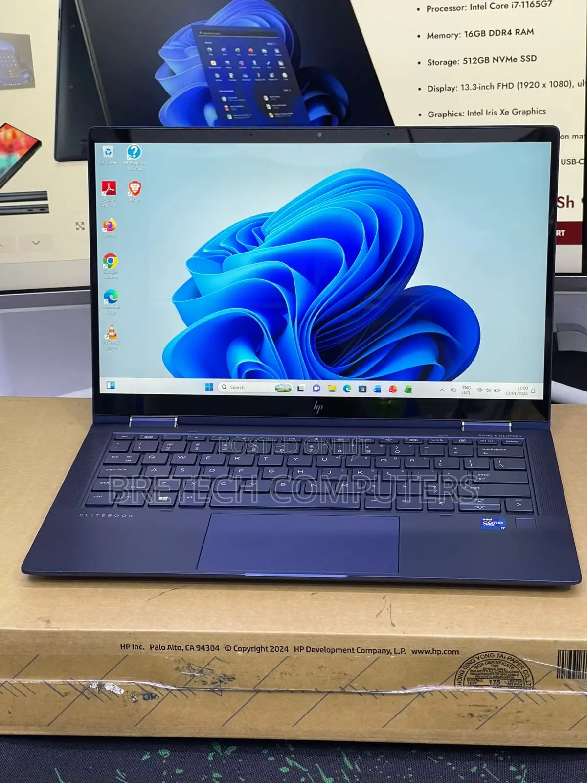 Laptop HP Elite Dragonfly G2 16GB Intel Core i7 SSD 256GB