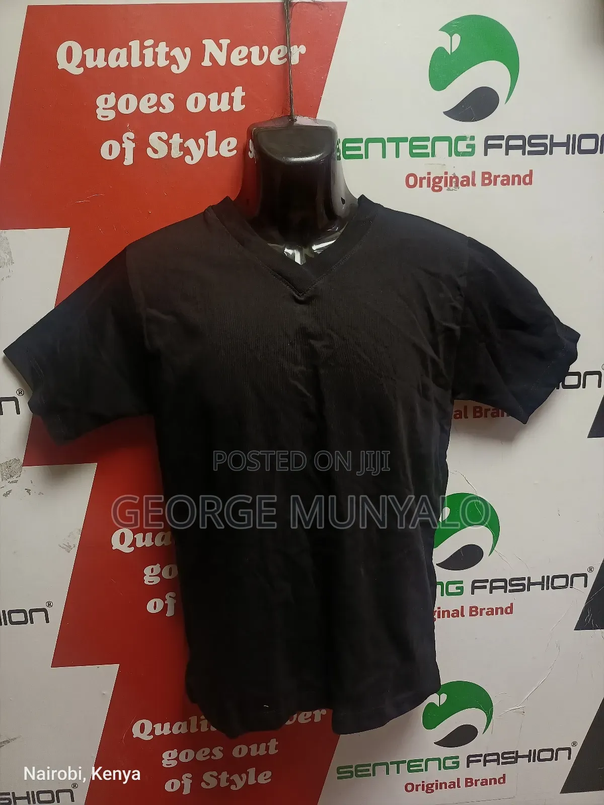 V Neck Cotton T Shirt