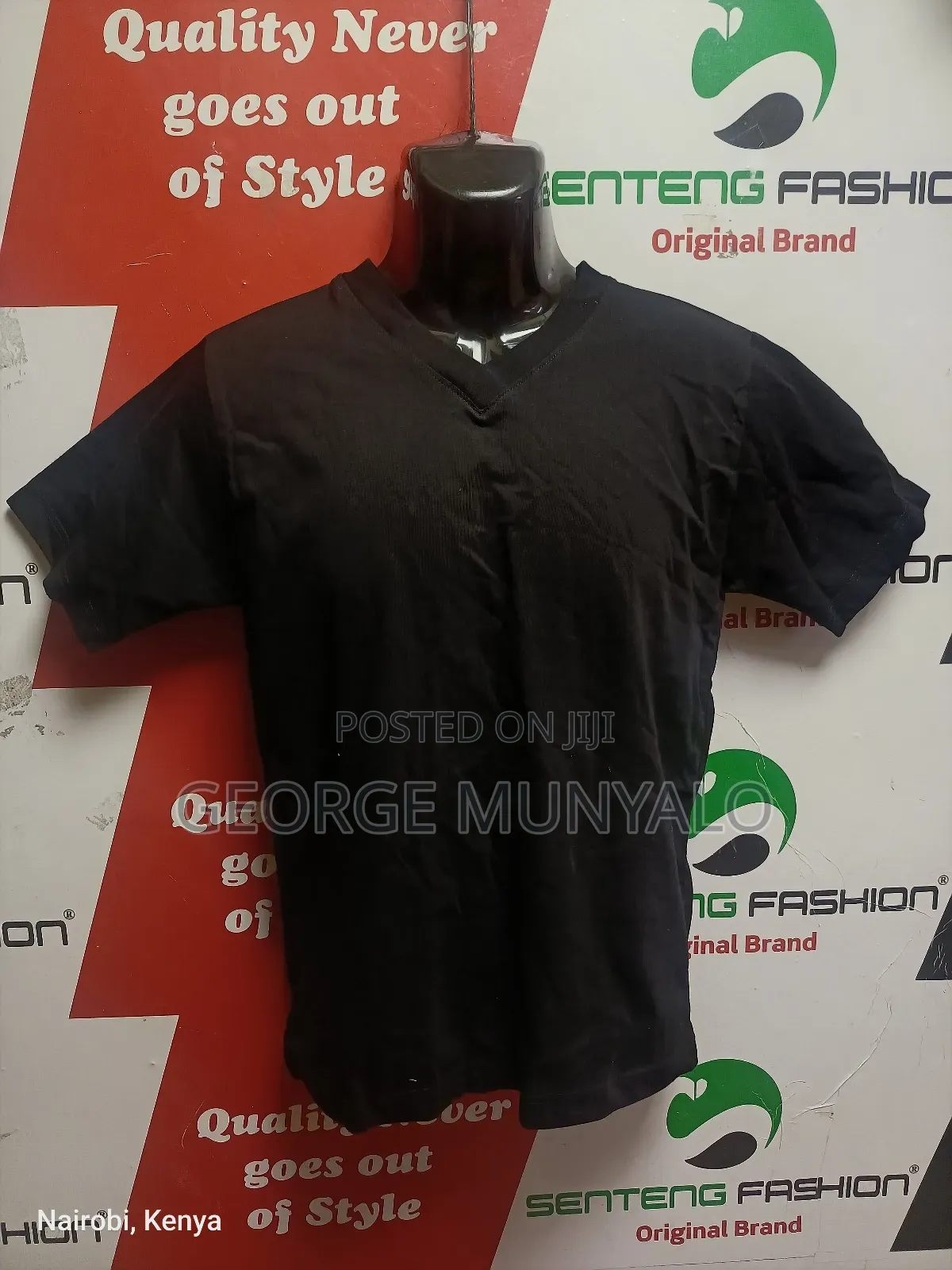 V Neck Cotton T Shirt