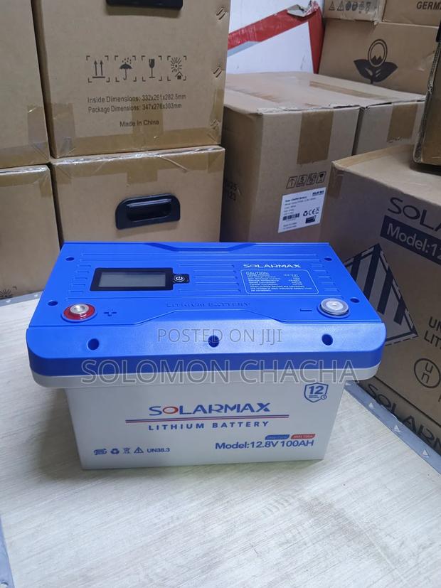 Solarmax 12.8v 100ah Lithium (Lifepo4) Battery - main view