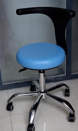 Doctor's Stool With Backrest for Clinical Support - main view