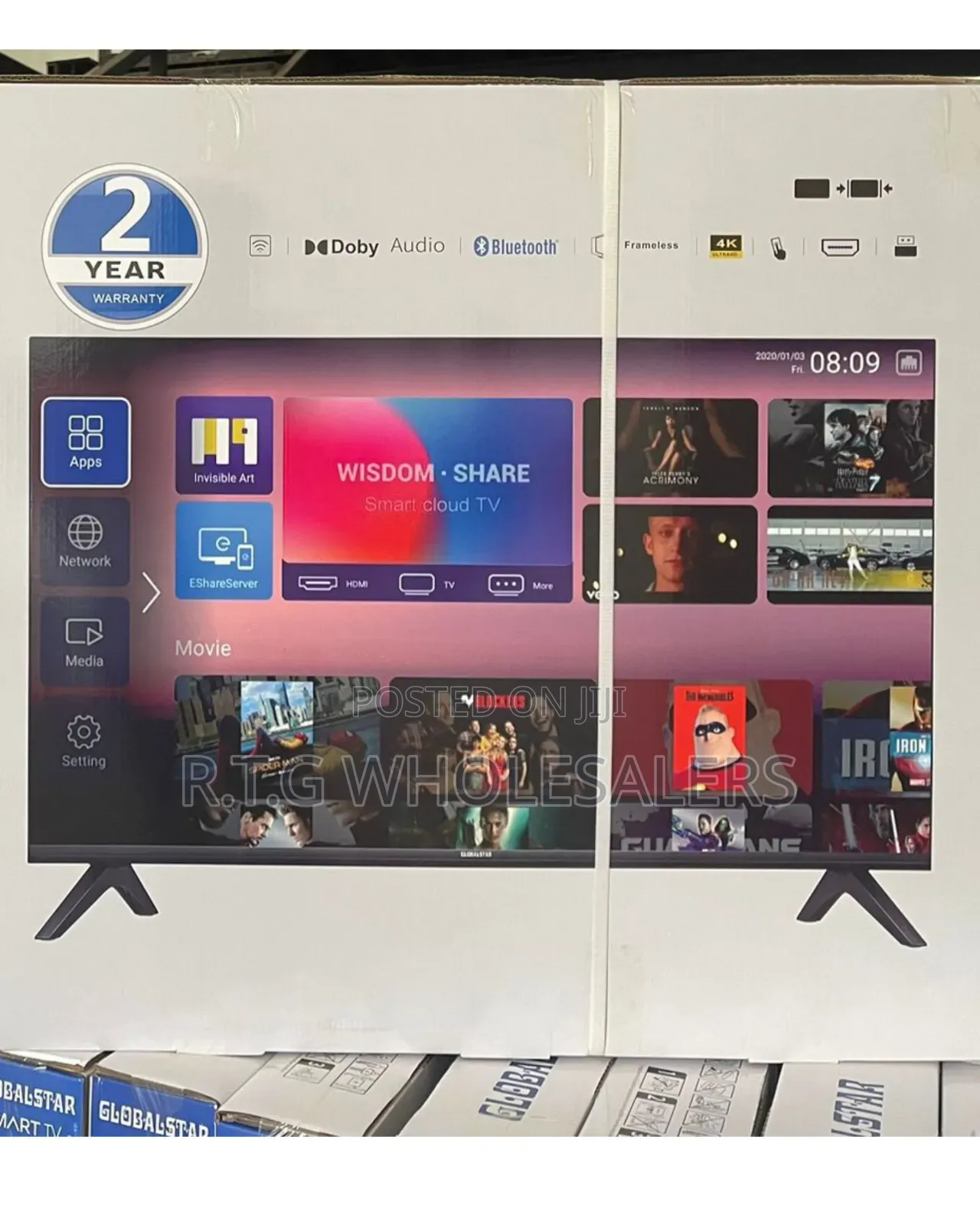 Globalstar 55′′ Android Smart Tv –