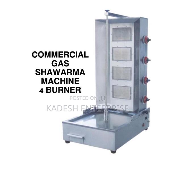 Electric 4 Burner Grill Shawarma Machine