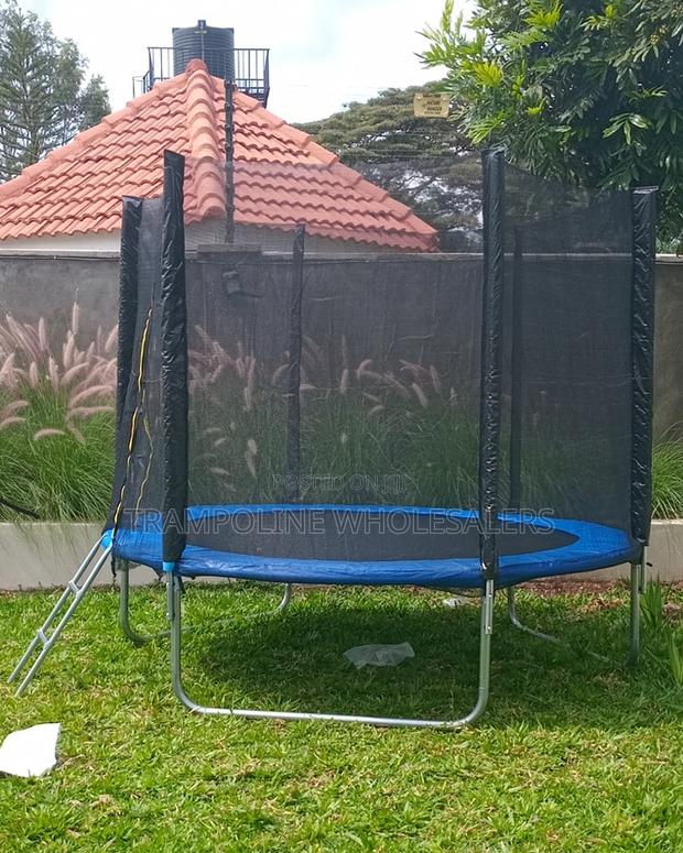 Solid Frame Outdoor Trampoline - main view