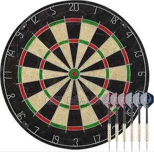 18 Inches Bristle Sisal Dart Board, Quality Dart Board With Arrows