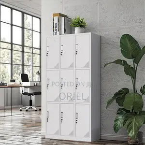 Steel Office Cabinet : 9-Door Office Locker Cabinet