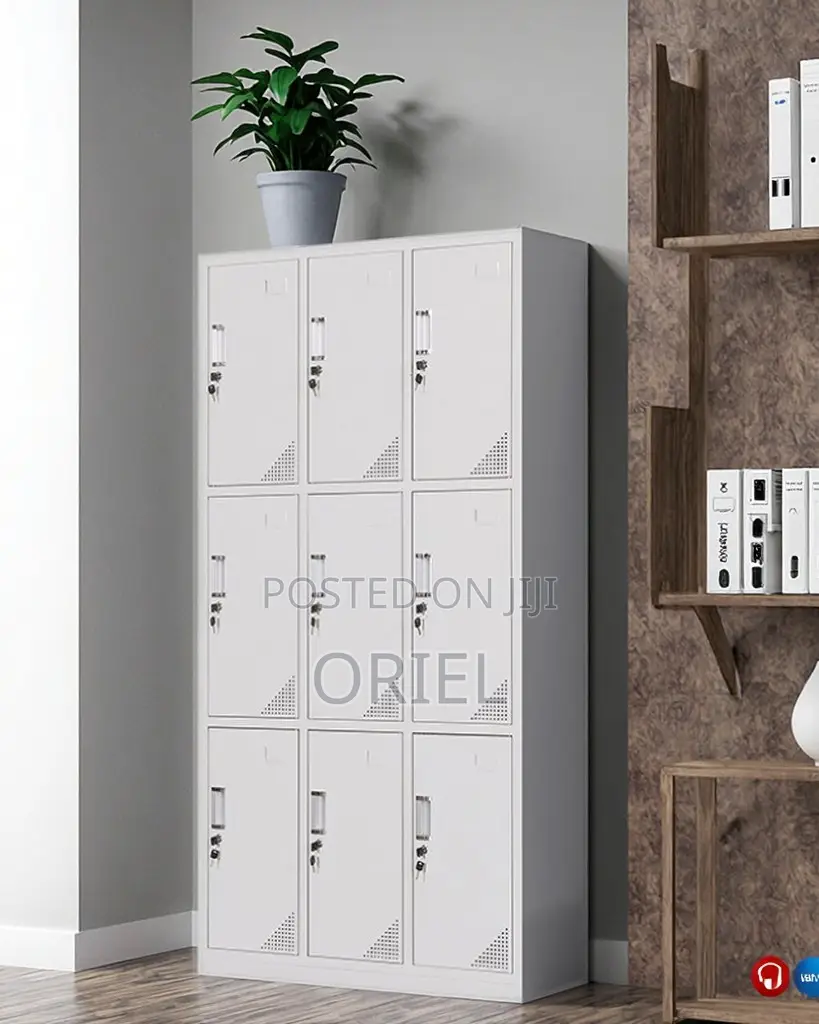 Steel Office Cabinet : 9-Door Office Locker Cabinet