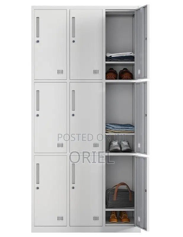Steel Office Cabinet : 9-Door Office Locker Cabinet