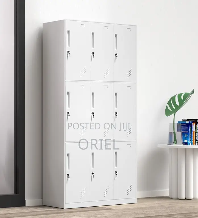 Steel Office Cabinet : 9-Door Office Locker Cabinet