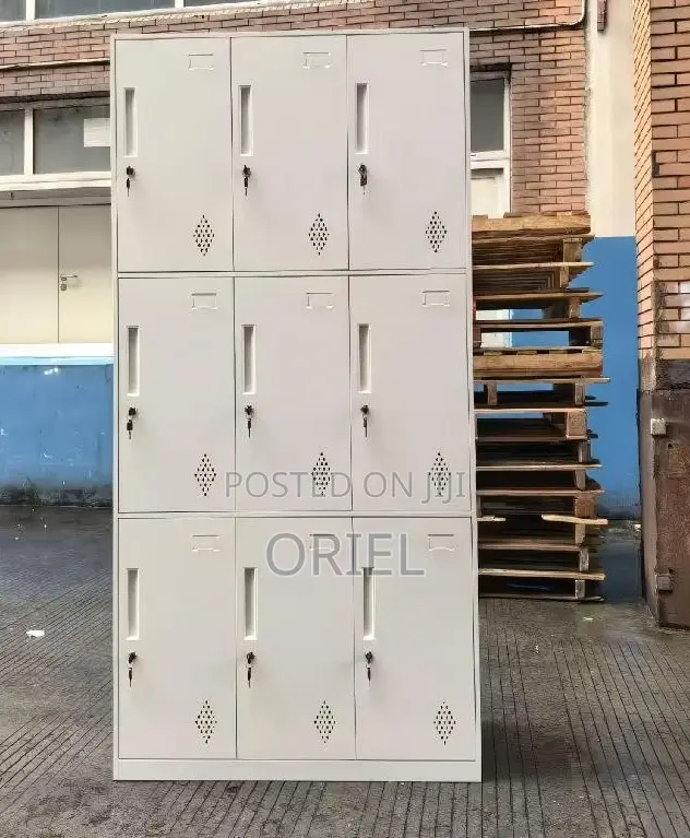 Steel Office Cabinet : 9-Door Office Locker Cabinet