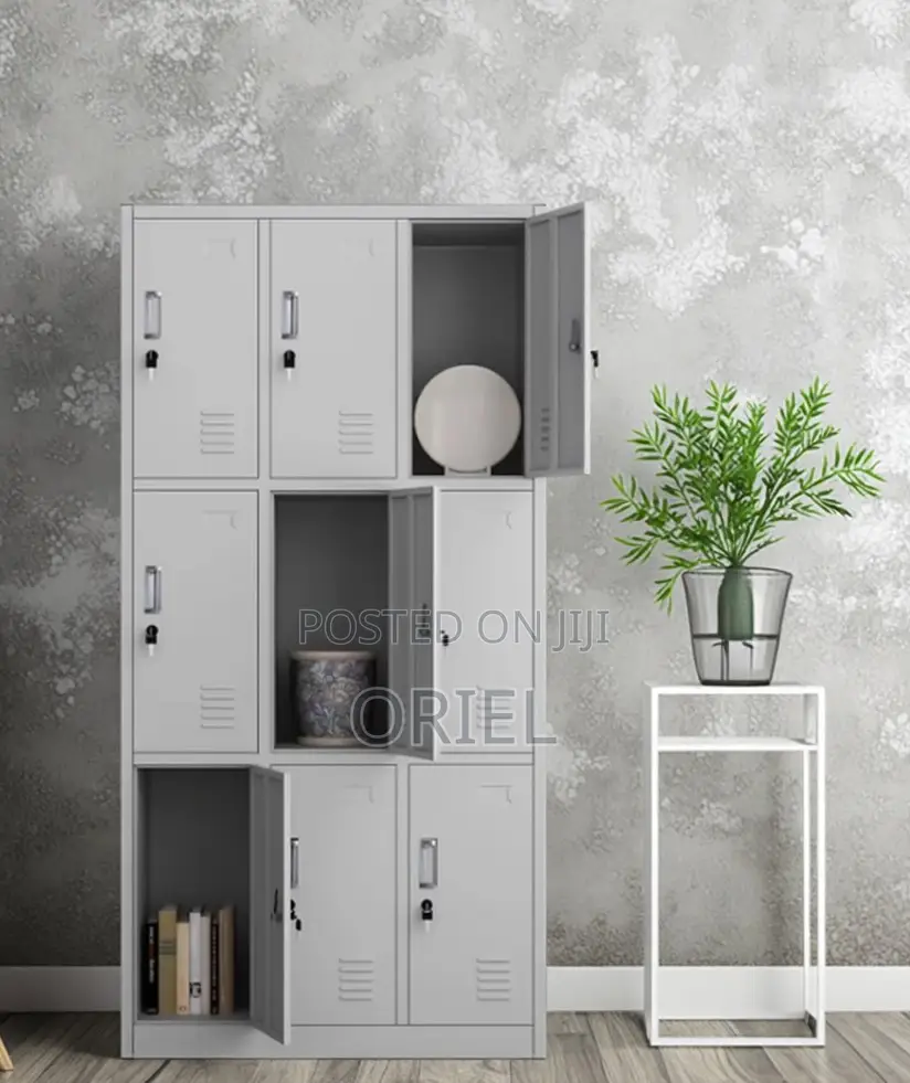 Steel Office Cabinet : 9-Door Office Locker Cabinet
