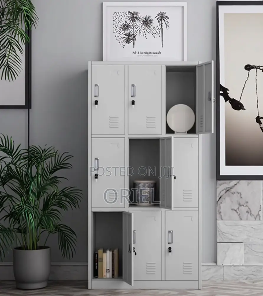 Steel Office Cabinet : 9-Door Office Locker Cabinet