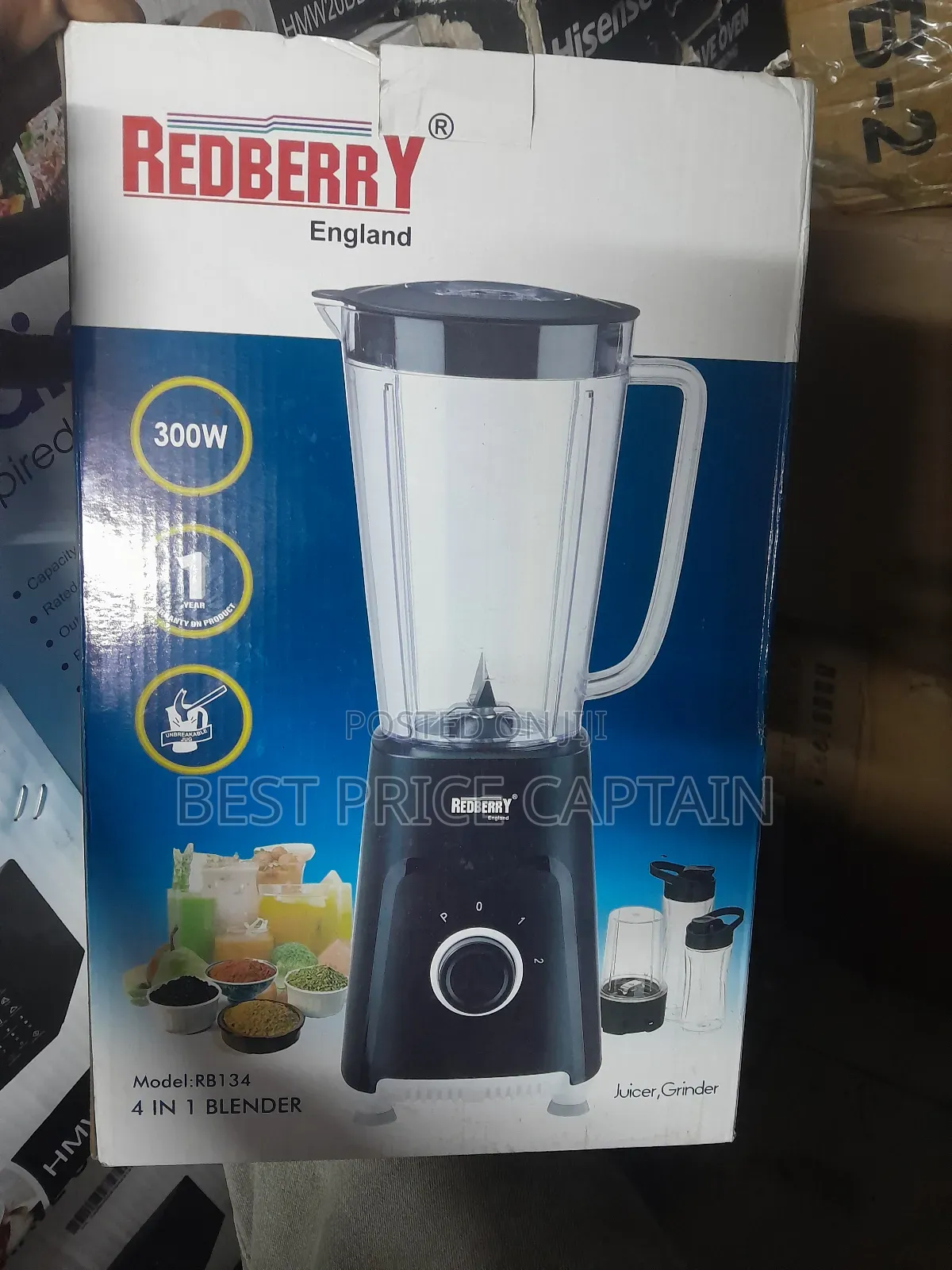 Red Berry 4 in 1 Blender