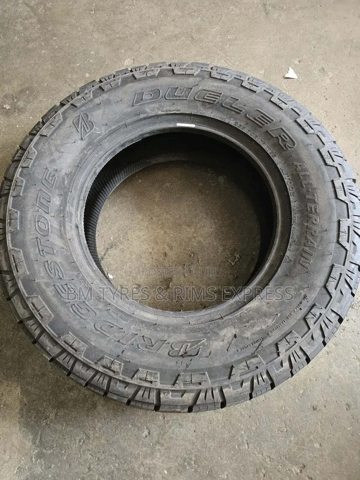 265 /70 R17 Brigstone Tyres (All Terrein)