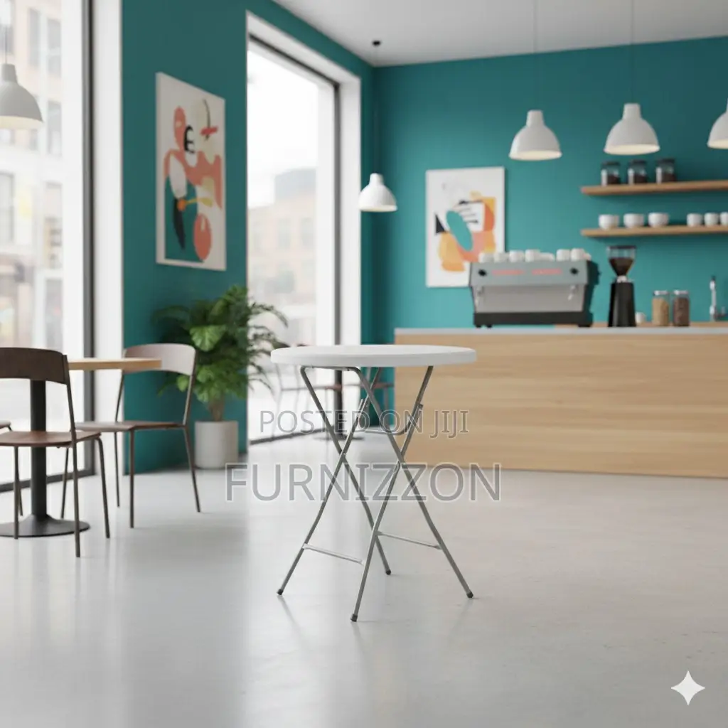 Durable Plastic Folding Bar Table 80cm