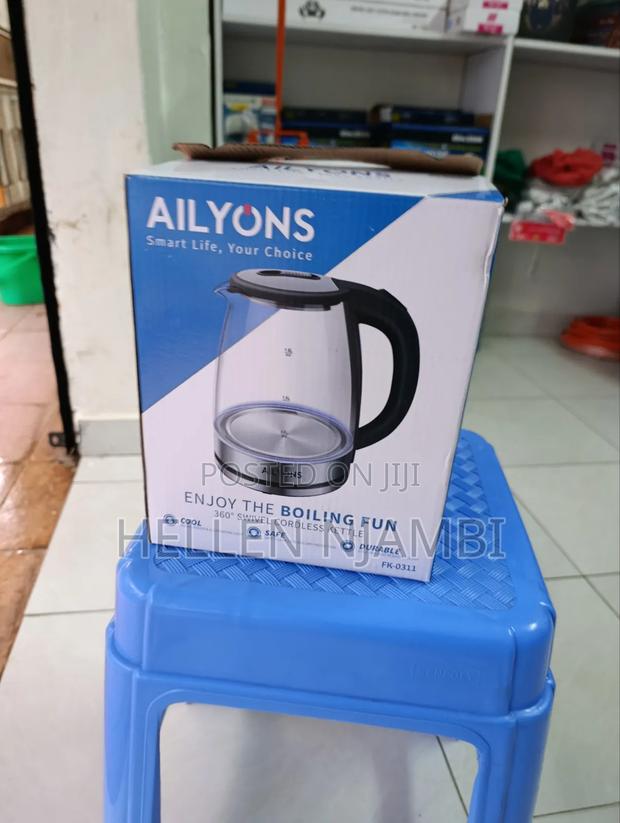 Ailyons 2.0l Electric Clear Glass Kettle - main view