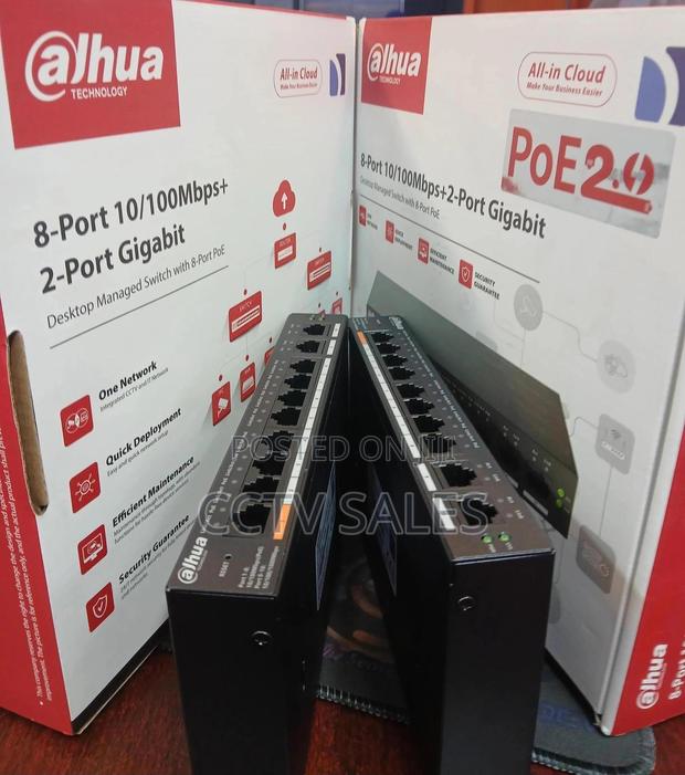 Dahua 8 Port Poe Switch - main view