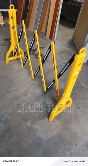 Yellow Retractable Crowd Control Barrier
