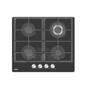 Haier 4-Burner Built-in Cooker Hob-S460fbt – Premium Black Tempered