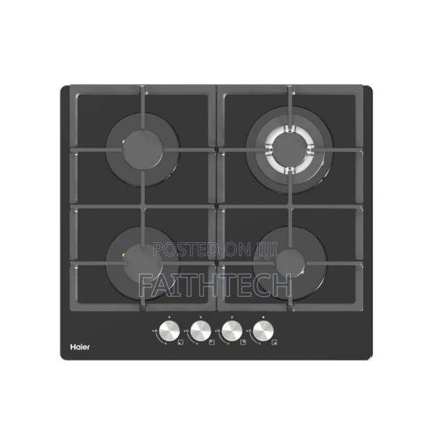 Haier 4-Burner Built-in Cooker Hob-S460fbt – Premium Black Tempered