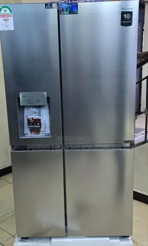 Hisense 4-Door Side-by-Side Inverter Refrigerator, ; 