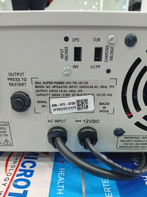 Microtek 700va Ups Inverter Charger 12v - thumbnail 3