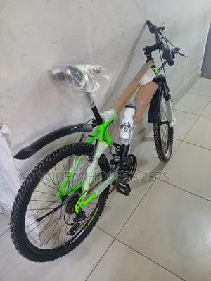 Neon Green and Black Mountain Bike Size 26
