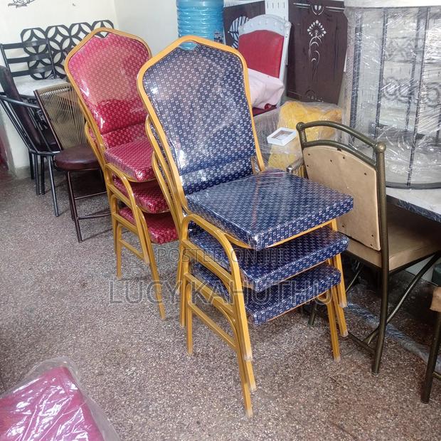 Conference Chairs Red and Blue With Power Coating Finish