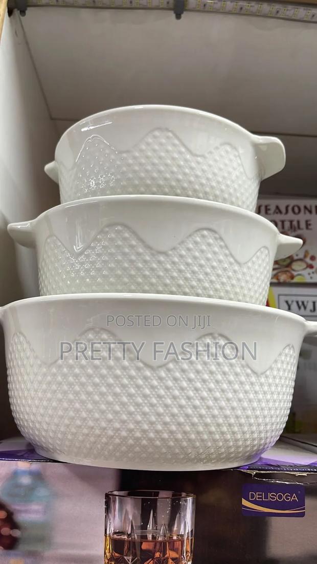 3pcs Soup /Serving Pot