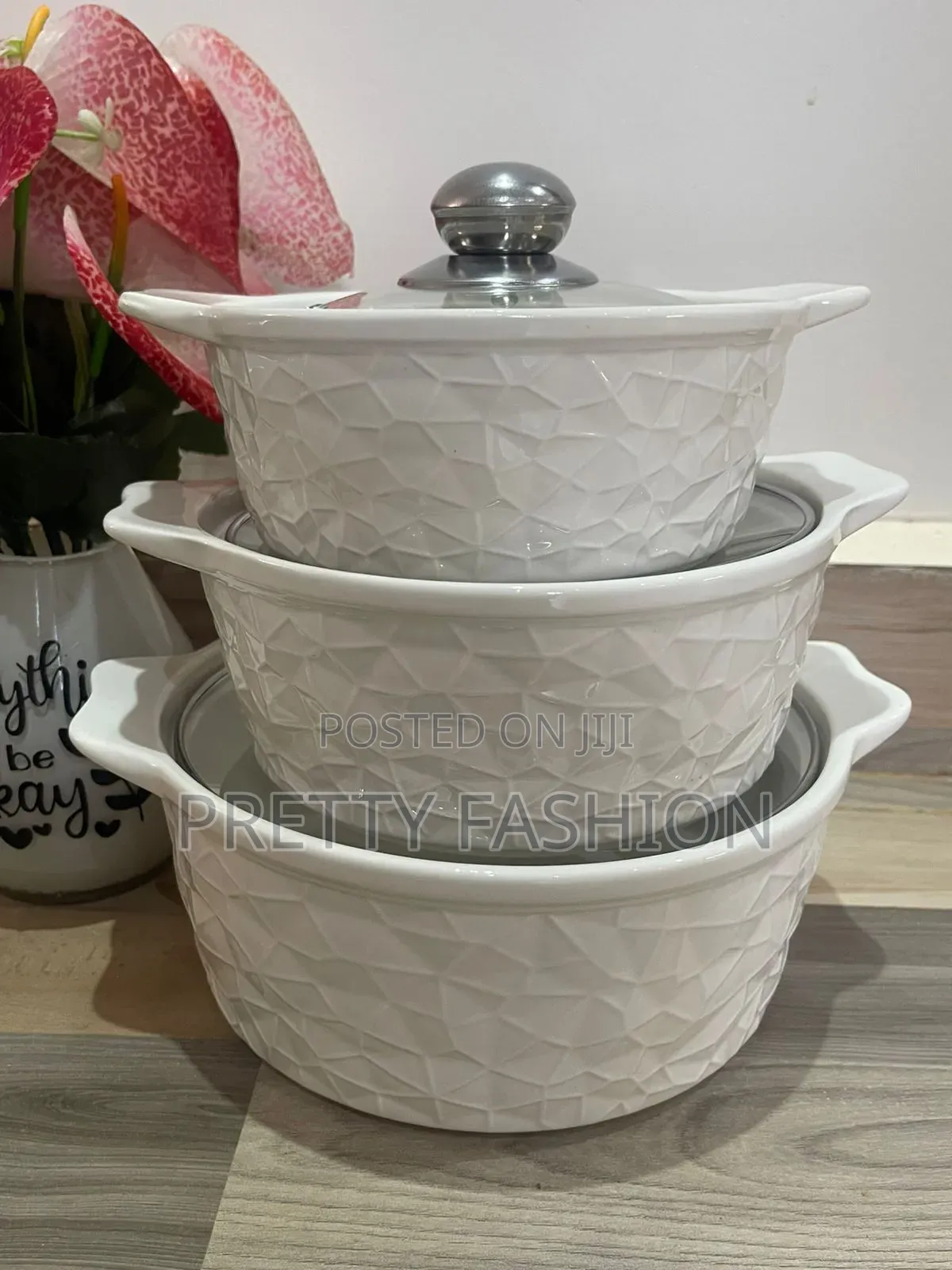 3pcs Soup /Serving Pot