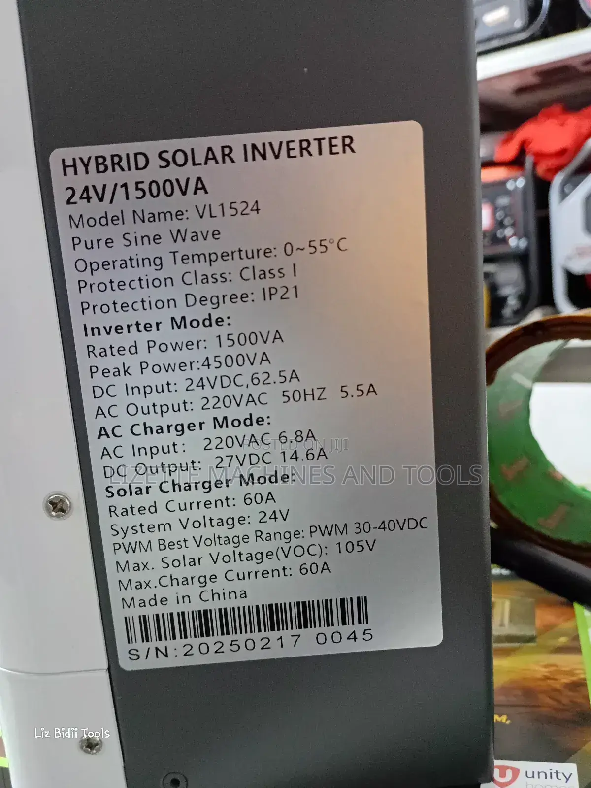 Solarmax 1.5kva, 24v Hybrid Inverter