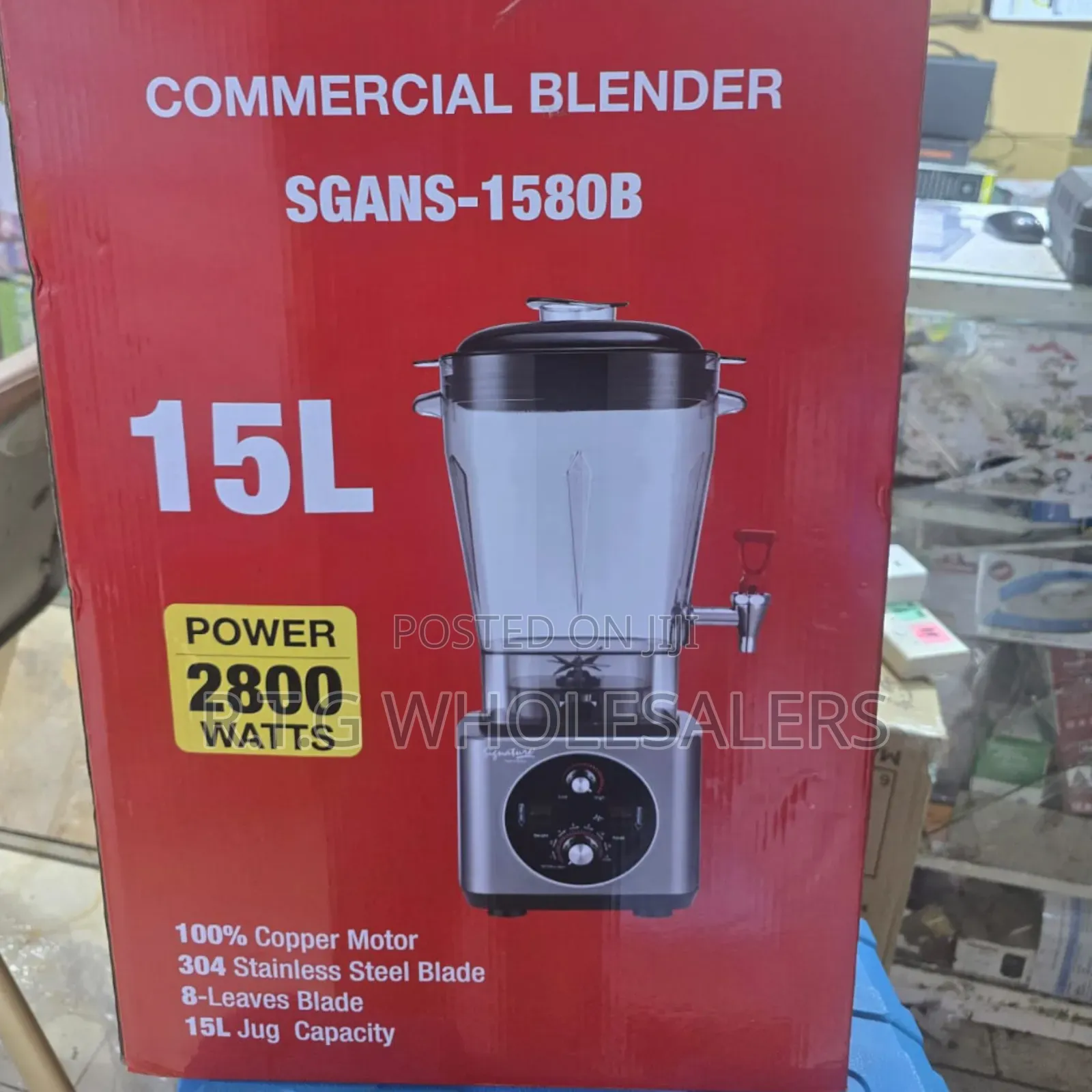 Signature 2800w Commercial Blender – 15l Large Capacity Jar
