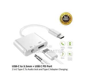 3.5mm Type-C Audio/Charge Splitter 2 in 1 Usb Otg Adapter Headphones