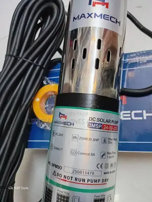 Maxmech 50m Head Solar Submersible Pump 250w