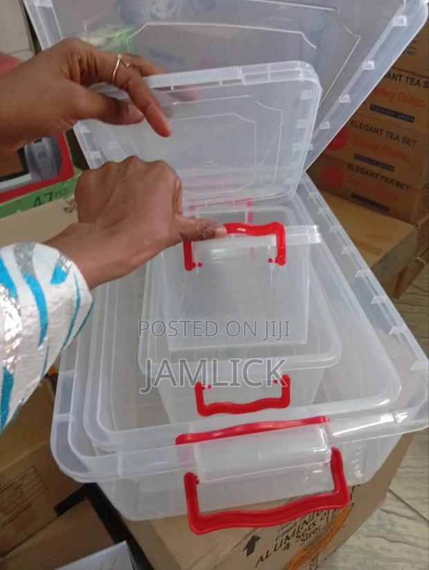 4pcs Plastic Container Set - Os - thumbnail 4